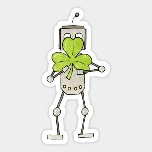 Clover Robot Sticker